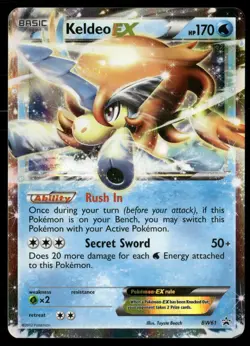 Keldeo EX BW61 Holo Promo Black And White Promo Pokemon LP - Image 1