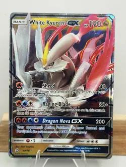 White Kyurem GX 48/70 Holo Pokemon TCG - Dragon Majesty - Image 1