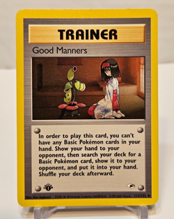 Good Manners 111/132 Uncommon 1st Edition Gym Heroes Pokemon 1884 - Image 1
