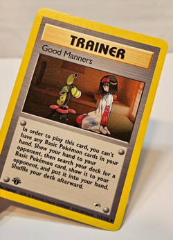 Good Manners 111/132 Uncommon 1st Edition Gym Heroes Pokemon 1884 - Image 4