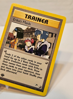 Erika's Maids 109/132 Uncommon 1st Edition Gym Heroes Pokemon 1880 - Image 4