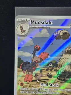 Pokemon Mudsdale 175/162Illustration Rare Temporal Forces Holofoil Near Mint - Image 5