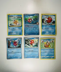 Magikarp Pokemon Card Collection SM SWSH SV Reverse Holo 6 unique card arts - Image 1