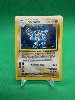 Pokemon 1st Edition Machamp 008/102 Deck Exclusives Holo Base Set - Image 1