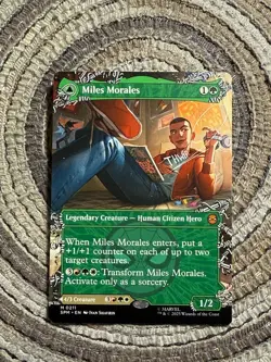 MILES MORALES / ULTIMATE SPIDER-MAN BORDERLESS - Mythic - SPM Spider-Man MTG 211 - Image 1