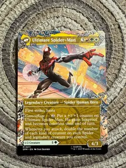 MILES MORALES / ULTIMATE SPIDER-MAN BORDERLESS - Mythic - SPM Spider-Man MTG 211 - Image 2