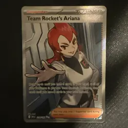 Team Rocket's Ariana 224/182 Ultra Rare Destined Rivals Pokemon Near Mint - Image 1