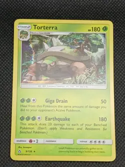 Pokemon TCG Ultra Prism Torterra Holo Rare 9/156 LP - Image 1