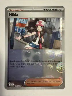 Hilda 084/086 Poke Ball Holo 2025 Pokemon White Flare Card NM - Image 1