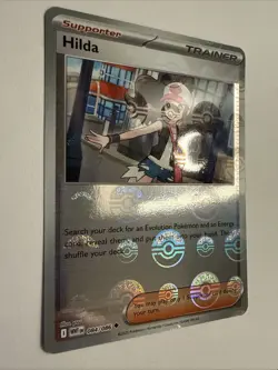 Hilda 084/086 Poke Ball Holo 2025 Pokemon White Flare Card NM - Image 2