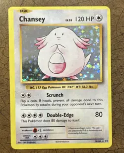 Chansey 70/108 Holo Foil Rare Pokemon Card XY Evolutions - Image 1