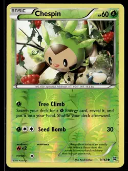 2015 XY - BREAKthrough Reverse Holo Chespin Basic/Common #9 - Image 1
