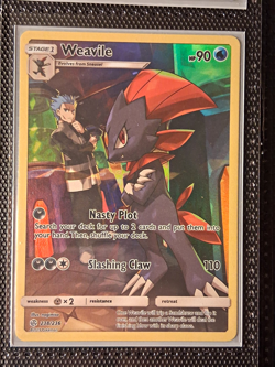 Pokemon TCG Weavile 238/236 Cosmic Eclipse Secret Rare Full Art Holo EN 90HP - Image 1