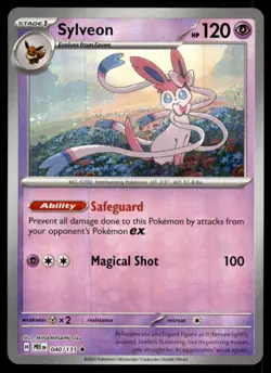 Sylveon (Poke Ball Pattern) 040/131 Holo Rare Prismatic Evolutions Pokemon NM - Image 1
