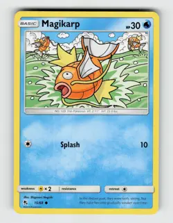 Magikarp 15/68 Common Hidden Fates Pokemon 2019 Lightly Played - Image 1