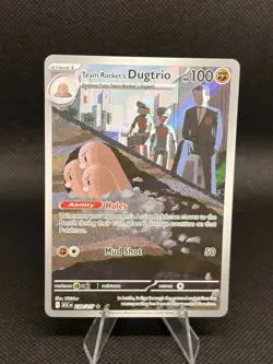 Pokemon TCG Team Rocket's Dugtrio 239/217 Ascended Heroes Full Art Holo Rare NM - Image 1