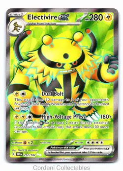 Electivire ex 212/182 Full Art Destined Rivals Pokemon Near Mint - Image 1