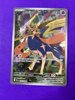 Pokemon Zacian Full Art Holo Illustration Rare 100/094 Phantasmal Flames 130 HP… - Image 1