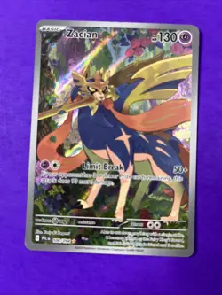 Pokemon Zacian Full Art Holo Illustration Rare 100/094 Phantasmal Flames 130 HP… - Image 2