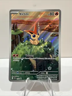 2025 Pokemon SV Black Star Promos SVP EN Victini #208 Illustration Collection - Image 1