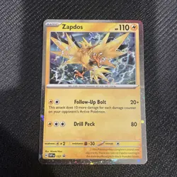Zapdos Cosmo Holo SVP 157 Black Star Promo Pokemon TCG Surging Sparks - NM - Image 1