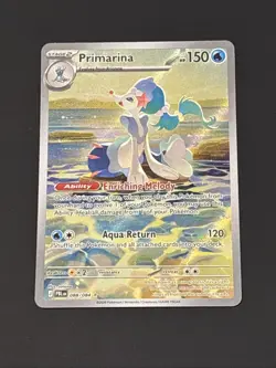 Pokemon TCG Primarina 088/084 Illustration Rare Pitch Black Holo - Image 1