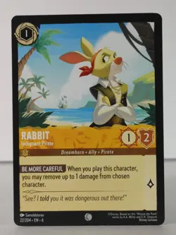 Rabbit - Indignant Pirate - Azurite Sea - 22/204 - Lorcana singles - reg - Image 1