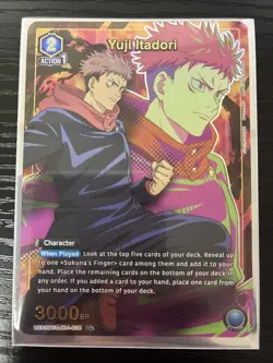 Yuji Itadori UR UE03BT/JJK-1-038 Union Arena Jujutsu Kaisen TCG Bandai - Image 1