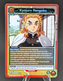 Union Kyojuro Rengoku UEX05BT/KMY-P-003 (R) Demon Slayer: Kimetsu no Yaiba Vol.2 - Image 1