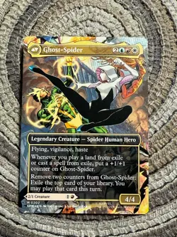 GWEN STACY / GHOST-SPIDER (Borderless) - Mythic - Marvel's Spiderman (SPM) MTG - Image 2