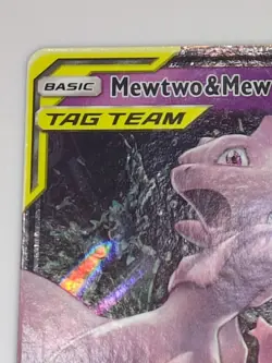Mewtwo & Mew GX 71/236 Unified Minds Ultra Rare Holo TAG TEAM Pokemon Card - Image 5