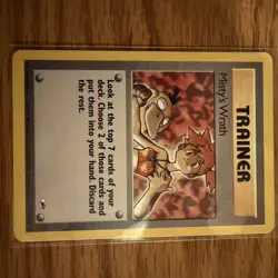 Misty's Wrath 114/132 Gym Heroes Regular Card, LP Condition Pokemon TCG Vintage - Image 1