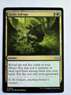 Grisly Salvage 0219 Non Foil Common Duskmourn MTG Near Mint - Image 1