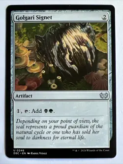 Golgari Signet 0246 Non Foil Uncommon Duskmourn MTG Near Mint - Image 1