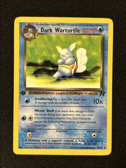 Dark Wartortle 46/82 (1st Edition) *Near Mint* Team Rocket ‘Never Played Card’ - Image 1
