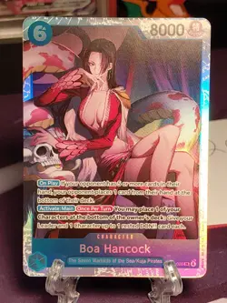 Boa Hancock EB03-026 SR ONE PIECE Tcg Card Game NM Blue - Image 1