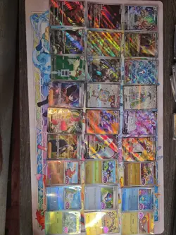 Pokemon Card Lot Full Art All Holo Hits V/EX SR AR Stamped 90 Cards NM Read Desc - Image 2