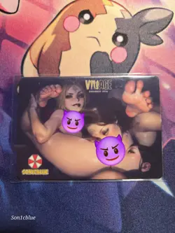 Dimitrescu Sisters Resident Evil Custom Glow Waifu Card Feet Fan Art - Image 1