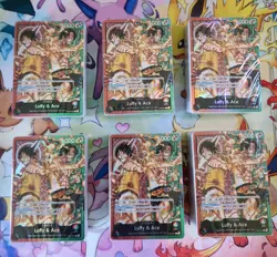6 X One Piece ST30 Starter Deck EX Luffy And Ace - Brick Only Sealed - Image 1