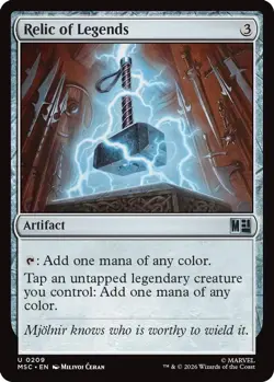 Relic of Legends 209 Commander: Marvel Super Heroes Magic: The Gathering NM - Image 1