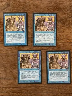 *** 4x Portent Ice Age *** x4 NM+ NEVER PLAYED MtG Magic 1995 VINTAGE FAST SHIP - Image 1