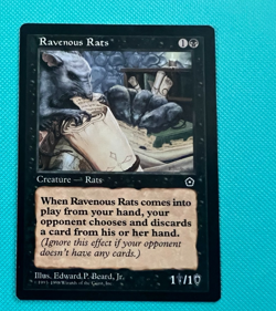 Ravenous Rats - Portal Second Age - MTG - Magic the Gathering - Image 1