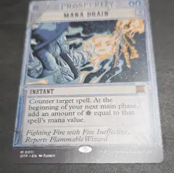 Wizards of the Coast Mana Drain Foil Blue Instant English M 0011 Florey - Image 1