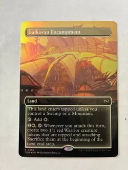 MTG Dalkovan Encampment (Borderless) Tarkir: Dragonstorm Foil NM - Image 1
