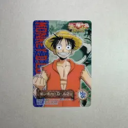 RARE Monkey D. Luffy - No.01 - One Piece Ice Card 2005 Bandai Japan B471 LL - Image 1