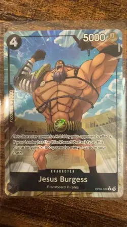 Jesus Burgess (Alternate Art) OP09-086 Premium Booster Vol. 2 One Piece Foil NM - Image 1