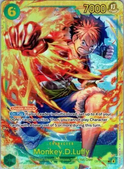 Monkey.D.Luffy (118) OP13-118 Secret Rare Carrying On His Will One Piece Foil NM - Image 1
