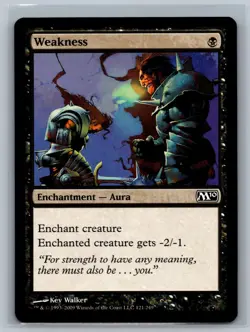 MTG Magic 2010 4x Weakness #121/249 TCG CCG M10 Playset - Image 1