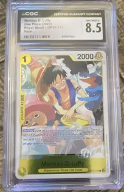 One Piece - Monkey D. Luffy OP10-111 Royal Blood - English - CGC 8.5 (2025) - Image 1