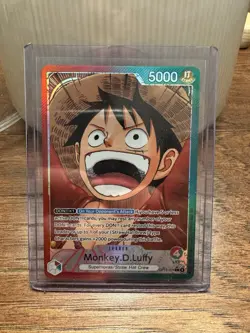 One Piece Monkey D Luffy (Alt Art Leader) OP13-001 Carrying On His Will MINT - Image 1